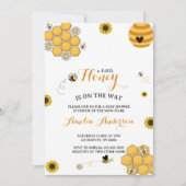 Moderne Niedliche Honey-Babydusche Einladung (Vorderseite)