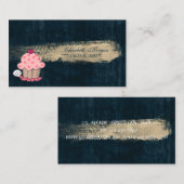 Moderne Niedliche Konditorei Backbäckerei Brush St Visitenkarte (Vorne/Hinten)