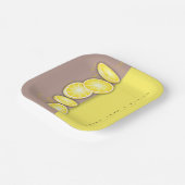 Moderne Niedliche Lemon Slice Sprinkle Babydusche Pappteller (Gewinkelt)