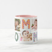 Moderne Niedliche Mama Mommy Kids Baby Foto Collag Tasse (Zentrum)