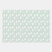 Moderne niedliche Muster santa l snowman and tree Geschenkpapier Set (Vorderseite)