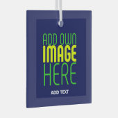 MODERNE, NIEDLICHE NAVEN-BLUE-BILD-TEMPLATE ORNAMENT AUS GLAS (Vorderseite Rechts)