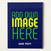 MODERNE, NIEDLICHE NAVEN-BLUE-BILD-TEMPLATE PLANER (Rückseite)