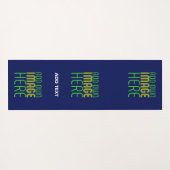 MODERNE, NIEDLICHE NAVEN-BLUE-BILD-TEMPLATE YOGAMATTE (Rückseite (Horizontal))