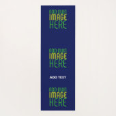 MODERNE, NIEDLICHE NAVEN-BLUE-BILD-TEMPLATE YOGAMATTE (Rückseite)