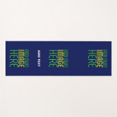 MODERNE, NIEDLICHE NAVEN-BLUE-BILD-TEMPLATE YOGAMATTE (Vorderseite (Horizontal))