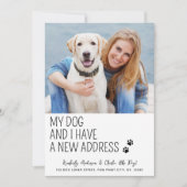 Moderne Niedliche neue Adresse benutzerdefiniertes Ankündigung (Vorderseite)