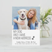 Moderne Niedliche neue Adresse benutzerdefiniertes Ankündigung (Stehend Vorderseite)