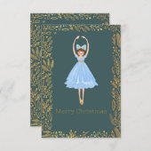Moderne Niedliche Nutcracker Ballet Weihnachtskart Einladung (Vorne/Hinten)