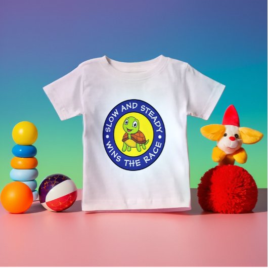 Moderne Niedliche Personalisierte Baby Tortoise Bl Baby T-shirt