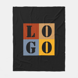 Moderne Niedliche Personalisierte Geschenke Schwar Fleecedecke