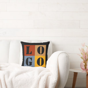 Moderne Niedliche Personalisierte Geschenke Schwar Kissen