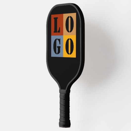 Moderne Niedliche Personalisierte Geschenke Schwar Pickleball Schläger (Links)