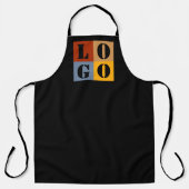 Moderne Niedliche Personalisierte Geschenke Schwar Schürze (Vorderseite)