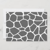 Moderne Niedliche Pink Animal Giraffe Girl Babydus Einladung (Rückseite)