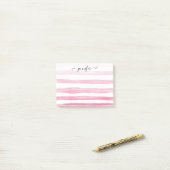 Moderne Niedliche Pinselstriche Girl Script Post-it Klebezettel (Auf Schreibtisch)