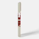 moderne Niedliche Red Lace Beige Mode Case-Mate iPhone Hülle (Rückseite / Rechts)