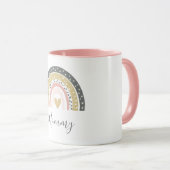  Moderne Niedliche Regenbogen-Mama  Tasse (VorderseiteRechts)