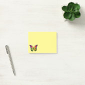 Moderne Niedliche Regenbogenbutterfly Post-it Klebezettel (Büro)