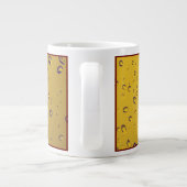 MODERNE, NIEDLICHE REGENFÄLLE AUF GLAS Jumbo-Tasse (Rückseite)