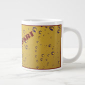 MODERNE, NIEDLICHE REGENFÄLLE AUF GLAS Jumbo-Tasse (Rechts)