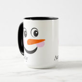 Moderne Niedliche Schneedecke Tasse (Vorderseite Links)