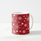 Moderne Niedliche Schneeflocken Kaffeetasse (VorderseiteRechts)