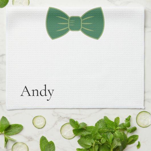 Moderne Niedliche Schneemann-Schürze-Bug-Krawatte Geschirrtuch (Gefaltet)