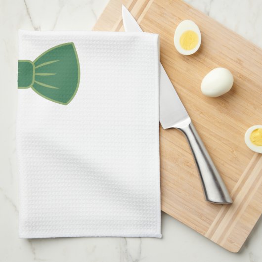 Moderne Niedliche Schneemann-Schürze-Bug-Krawatte Geschirrtuch (Viertel Falte)