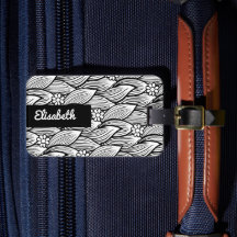 Moderne Niedliche Schwarz-Weiß-Hippie Daisy