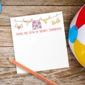 Moderne Niedliche Sommerschwimmgeräte für Minimali Notizblock