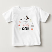 Moderne Niedliche Spookie ein Halloween erster Geb Baby T-shirt (Vorderseite)