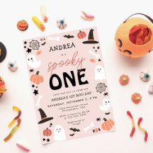 Moderne Niedliche Spookie ein Halloween erster Geb