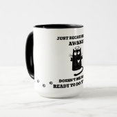 Moderne Niedliche St. Black Cat Tasse (Vorderseite Links)