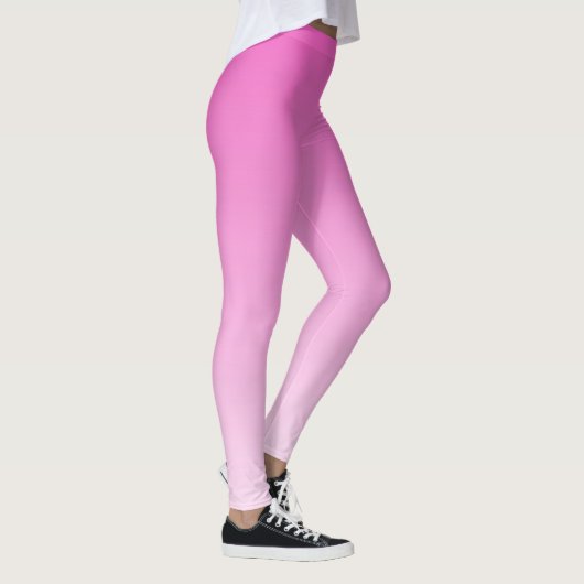 Moderne Niedliche Stilvorlage Womens Pink Gradient Leggings (Rechts)