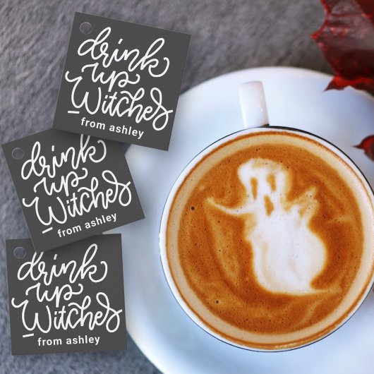 Moderne Niedliche Typografie Funny Halloween Zitat Geschenkanhänger