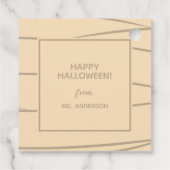 Moderne Niedliche Typografie Mummy Monster Hallowe Geschenkanhänger (Rückseite)