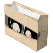 Moderne Niedliche Typografie Mummy Monster Hallowe Große Geschenktüte (Vorderseite Schrägansicht)