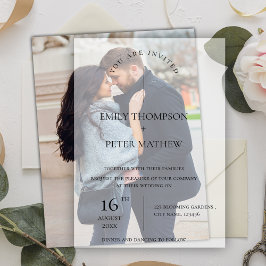 Moderne Niedliche Typografie Pergament Einladungen