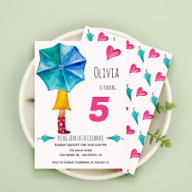 Moderne Niedliche Umbrella Girl