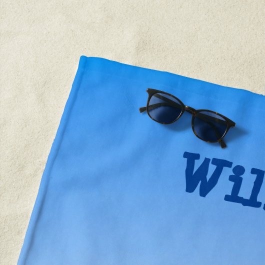 Moderne Niedliche und farbenfrohe Roboter Bots Strandtuch (Beispiel)