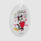 Moderne Niedliche Valentine Ornamente für Freundin (Vorderseite)