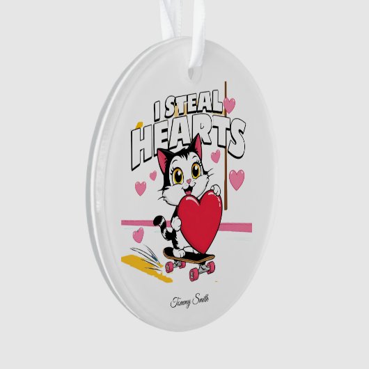 Moderne Niedliche Valentine Ornamente für Freundin (Vorderseite)