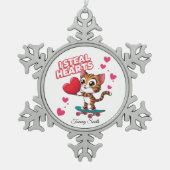 Moderne Niedliche Valentine Ornamente für Freundin (Vorderseite)