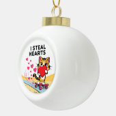 Moderne Niedliche Valentingebäcke Keramik Kugel-Ornament (Rechts)