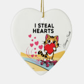 Moderne Niedliche Valentingebäcke Keramik Ornament (Rechts)