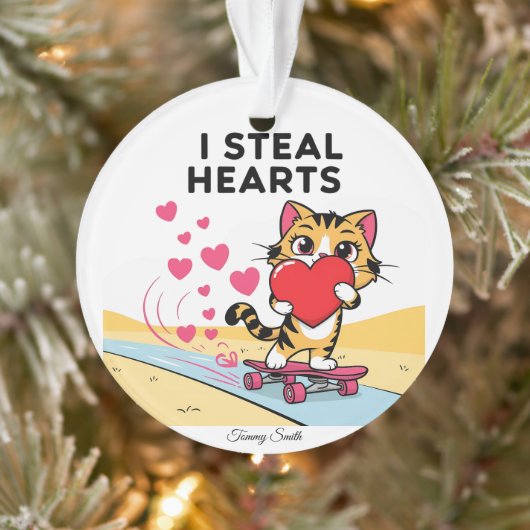 Moderne Niedliche Valentingebäcke Ornament (Baum)