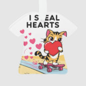 Moderne Niedliche Valentingebäcke Ornament (Rückseite)