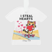 Moderne Niedliche Valentingebäcke Ornament (Vorderseite)