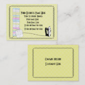 Moderne Niedliche Wäscherei Bügelservice Business Visitenkarte (Vorne/Hinten)